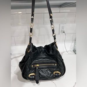 B.Makowsky black leather purse